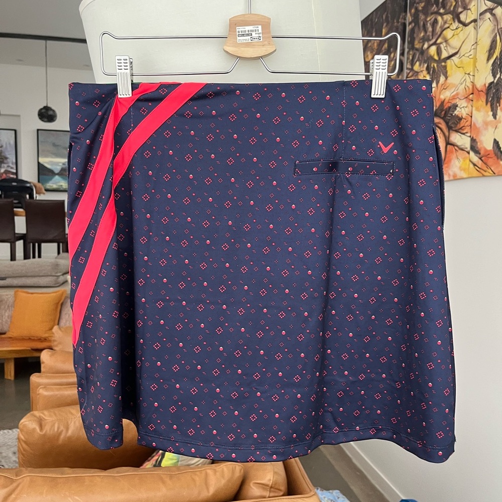 NWT Callaway Geometric Strawberry Print Golf Skort - Picture 7 of 7